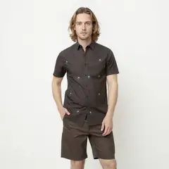 DOO AUSTRALIA - Camisa Casual Manga Corta Algodón Hombre