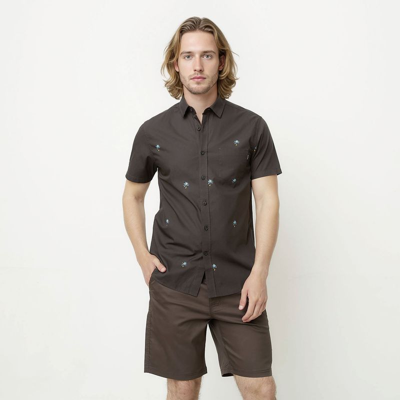 DOO AUSTRALIA - Camisa Casual Manga Corta Algodón Hombre Doo Australia