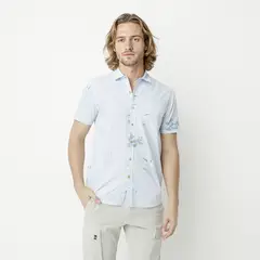 DOO AUSTRALIA - Camisa Casual Manga Corta Algodón Hombre