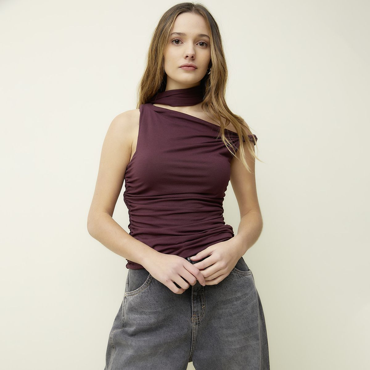 SYBILLA - Polera Sin Manga Mujer Sybilla