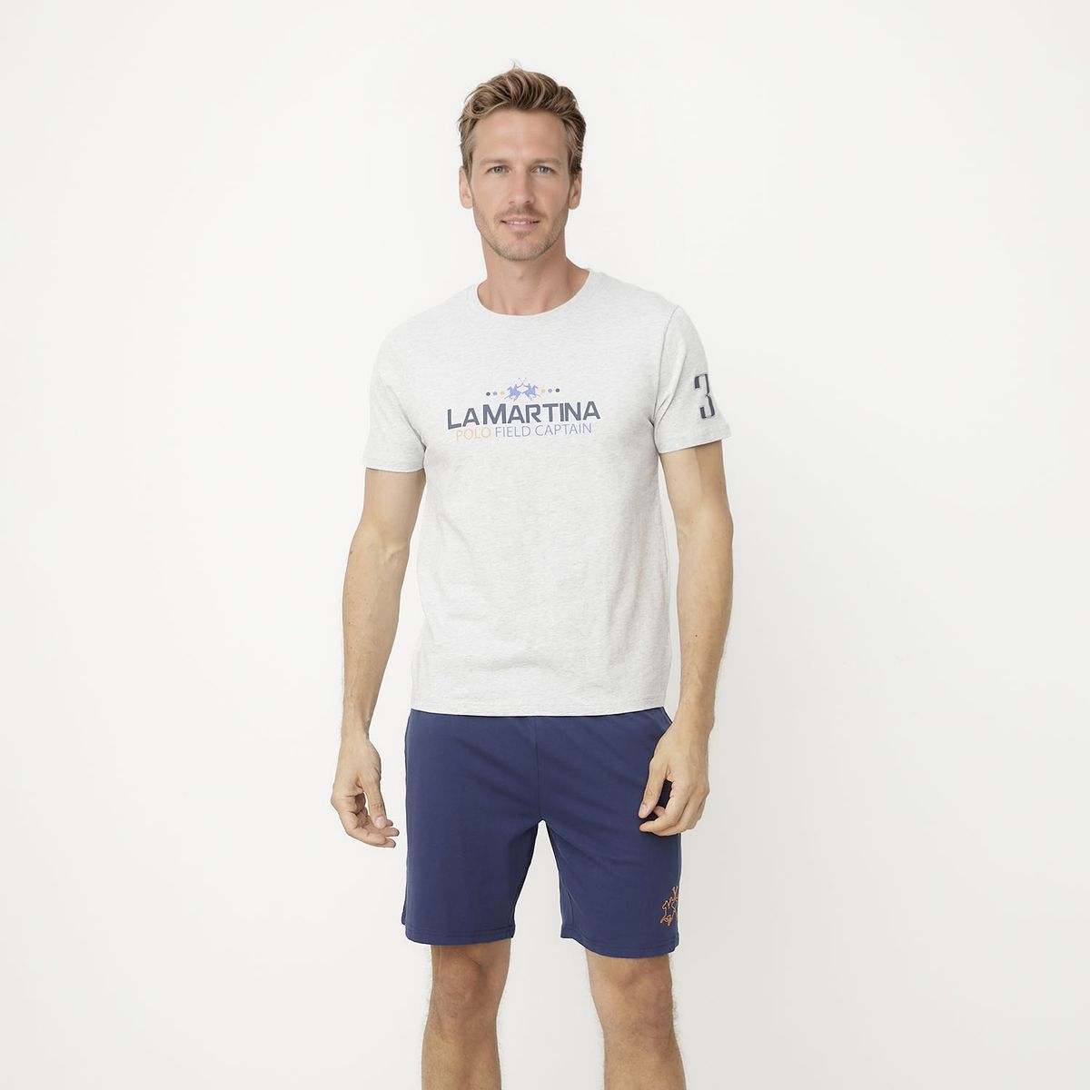 LA MARTINA - Pijama Corto Algodón Hombre Mossimo