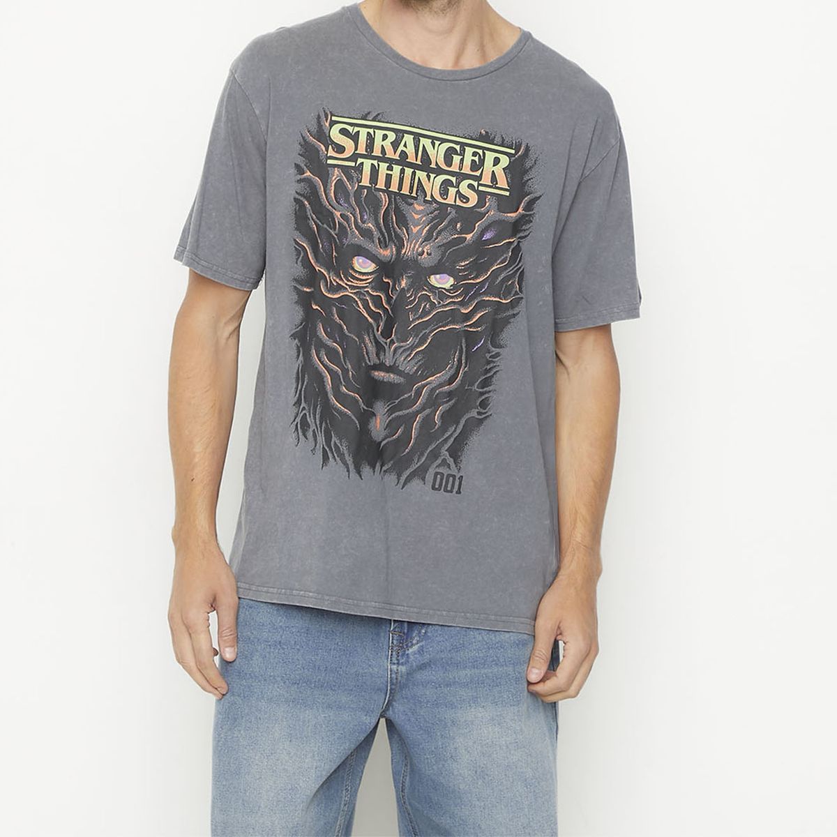 STRANGER THINGS - Polera Manga Corta Hombre Stranger Things