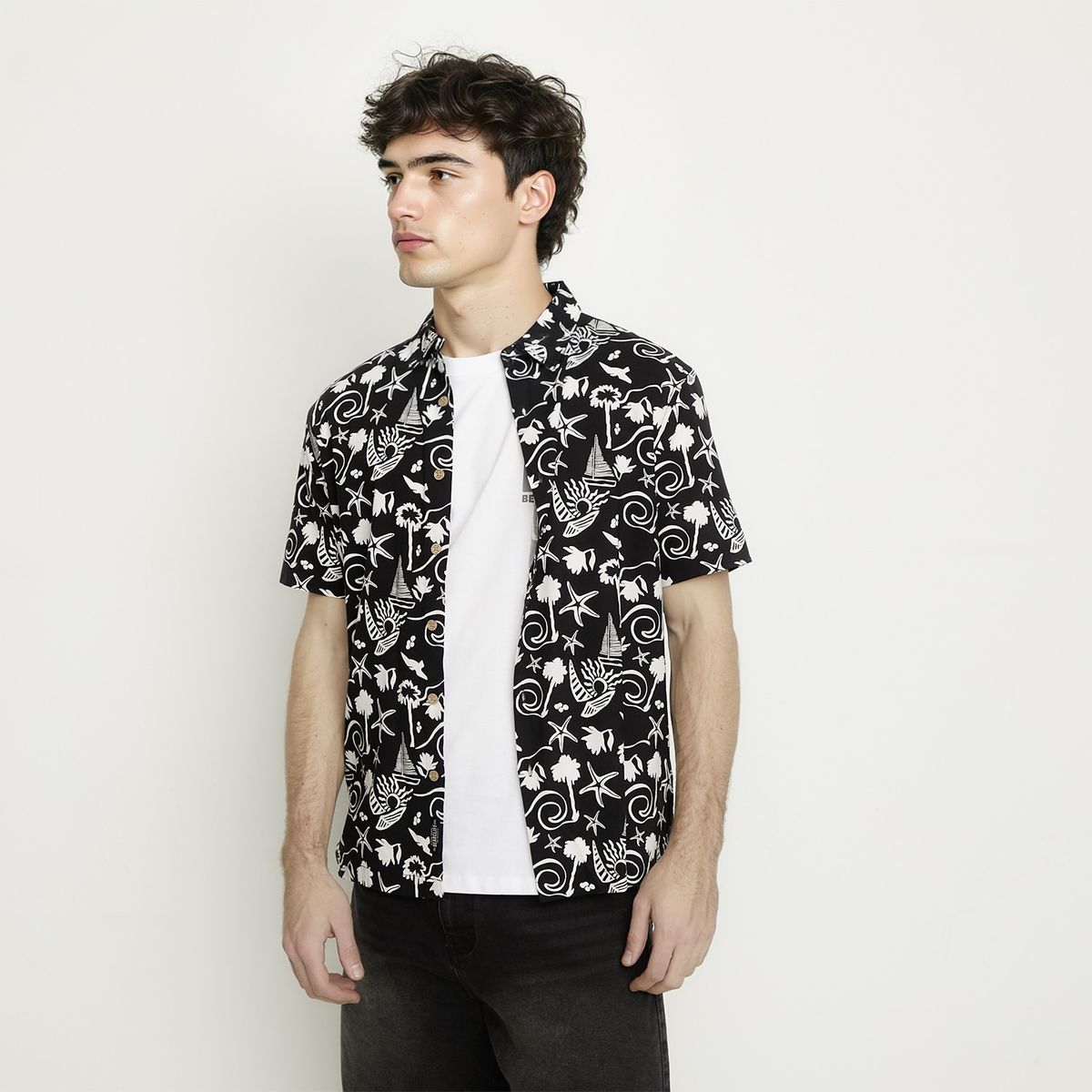 BEARCLIFF - Camisa Manga Corta Hombre Bearcliff