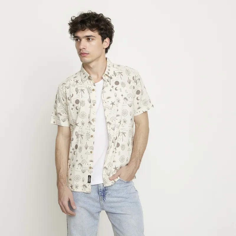 BEARCLIFF - Camisa Manga Corta Hombre Bearcliff