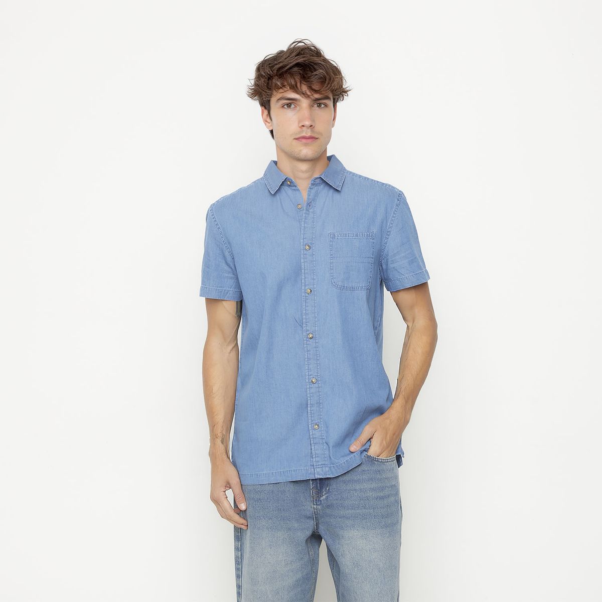BEARCLIFF - Camisa Manga Corta Hombre Bearcliff
