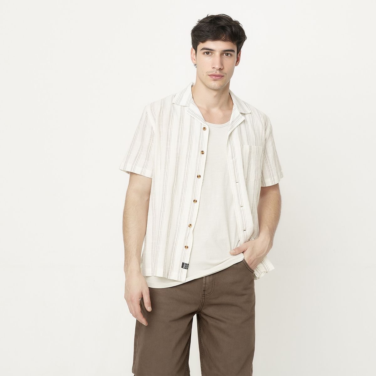 BEARCLIFF - Camisa Manga Corta Hombre Bearcliff