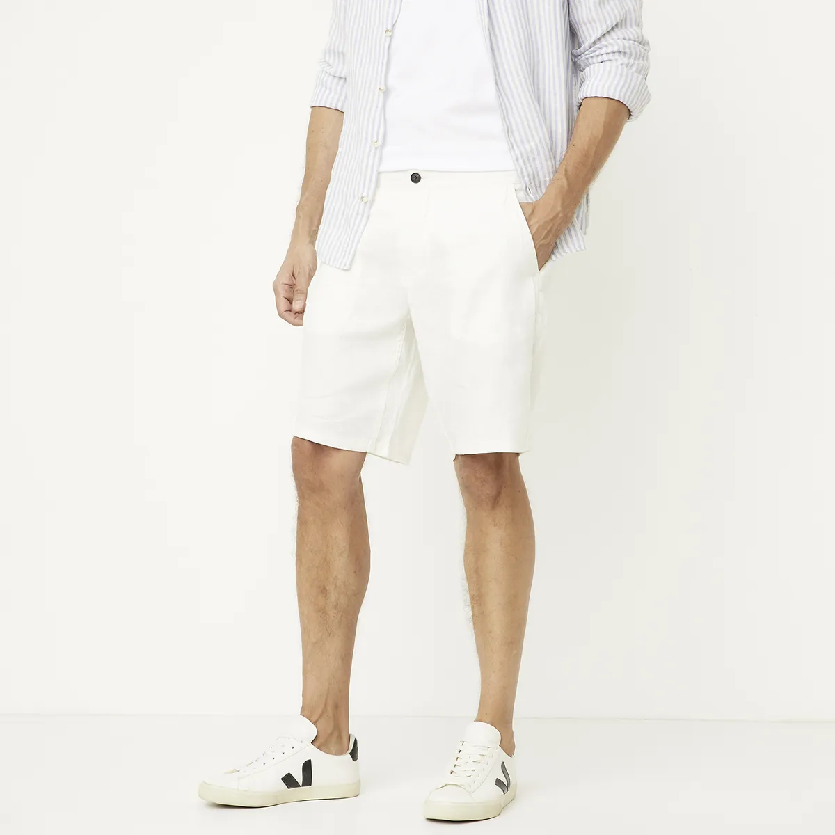 WOLF&HANK - Bermuda Lino Hombre Wolf&Hank