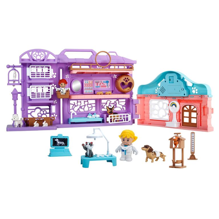 TINY KIDDOM Figuras de Juego Clínica Veterinaria