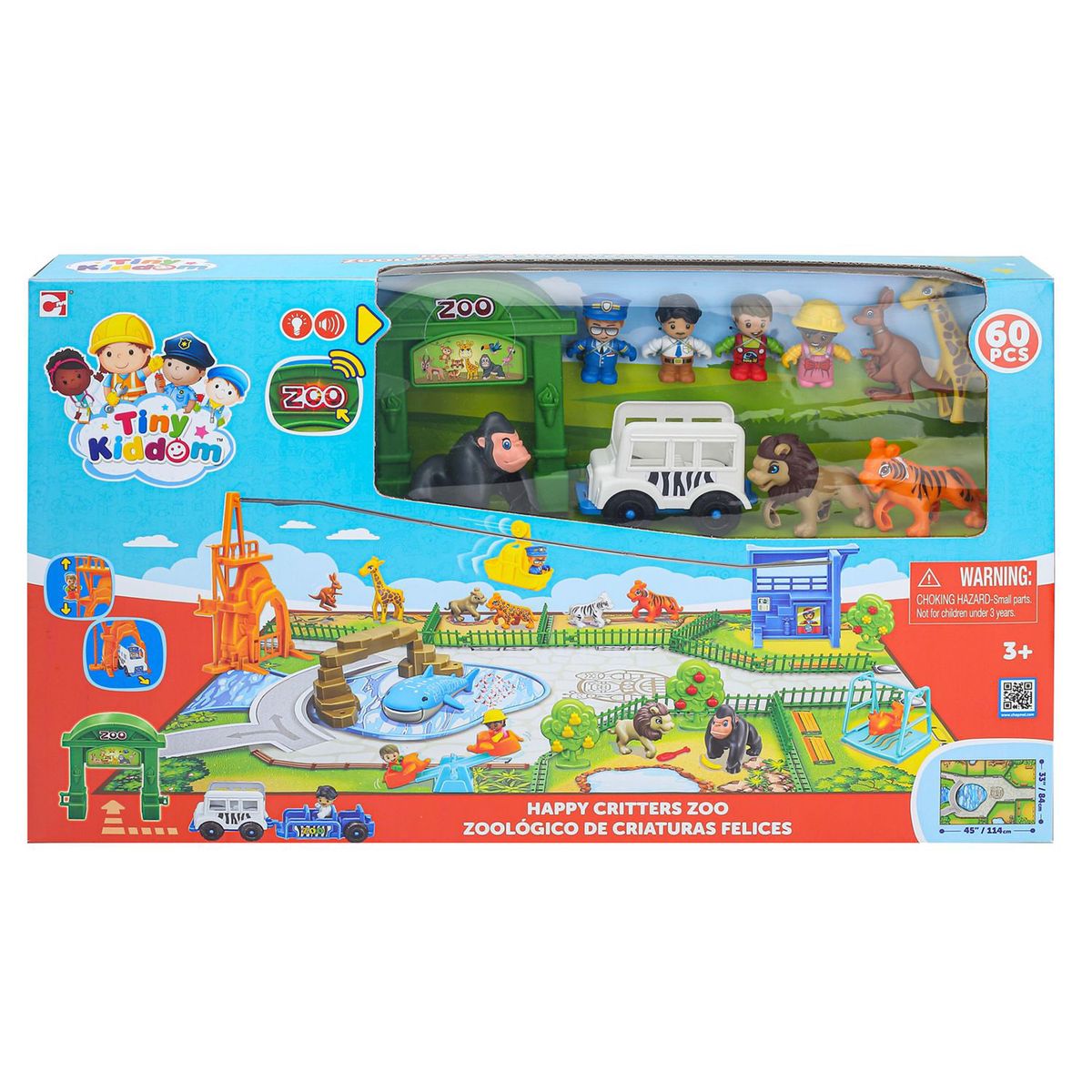 TINY KIDDOM - Figuras de Juego Zoolólogico Tiny Kiddom