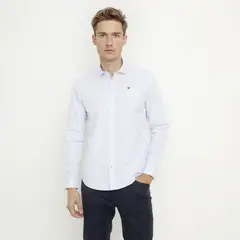 WOLF&HANK - Camisa Casual Manga Larga Algodón Hombre