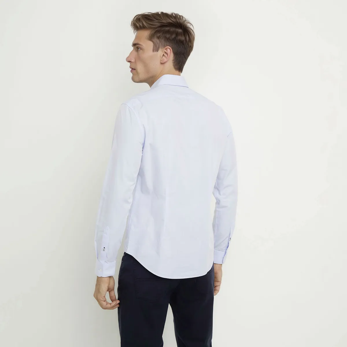 WOLF&HANK - Camisa Casual Manga Larga Algodón Hombre Wolf&Hank