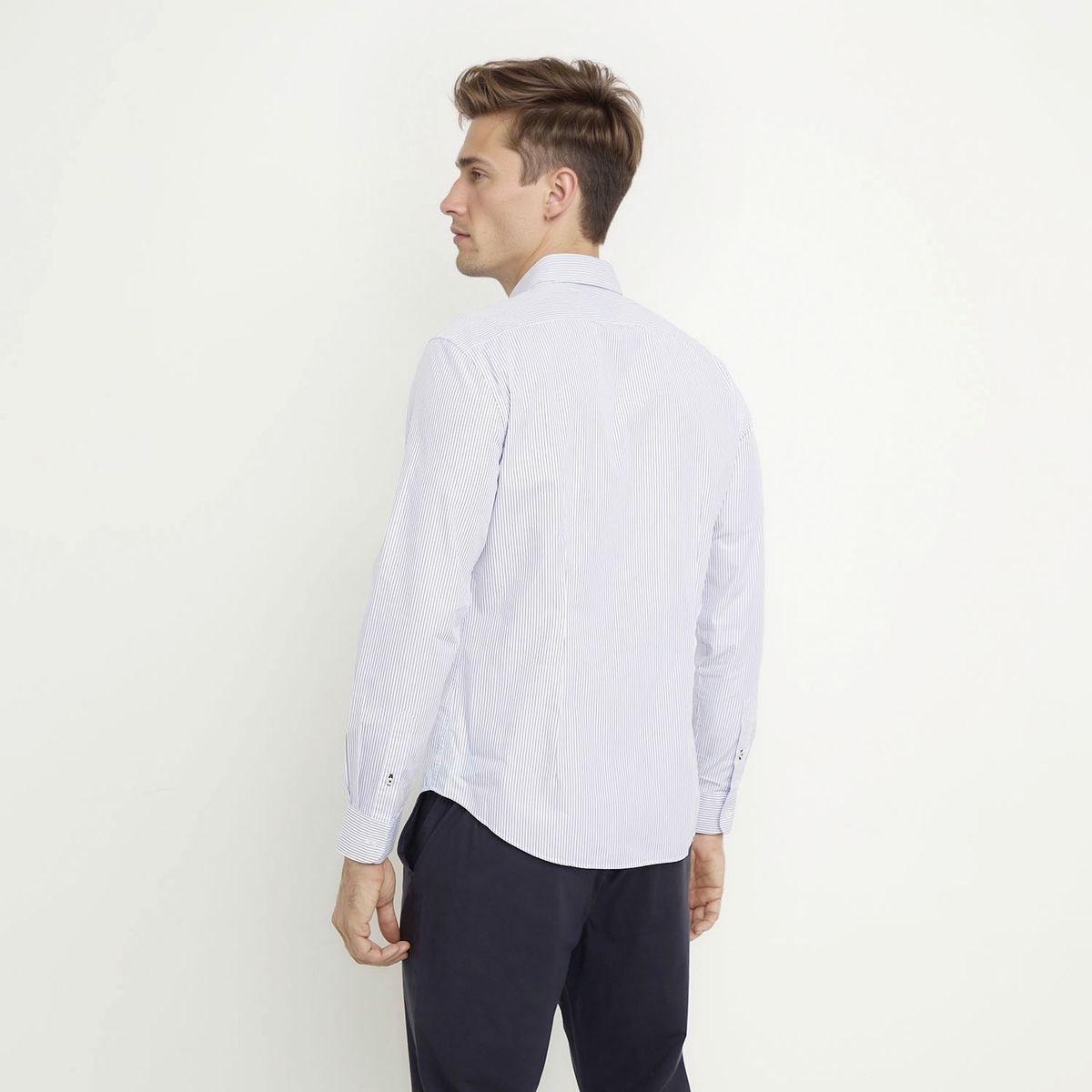 WOLF&HANK - Camisa Casual Manga Larga Algodón Hombre Wolf&Hank