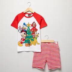 STD CHARACTERS - Pijama Algodón Niño Mickey Mouse Navidad