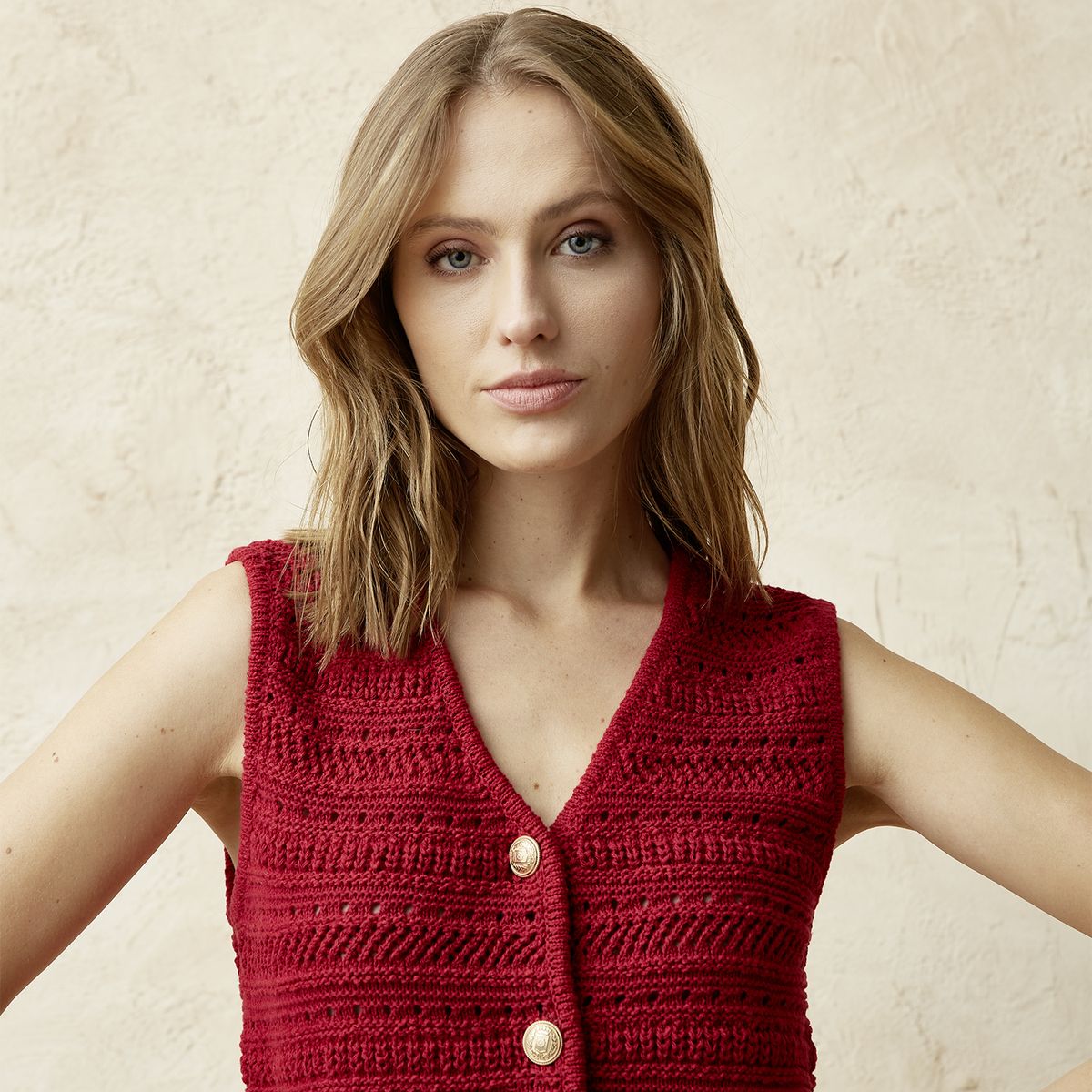 BASEMENT - Vest Algodón Mujer Basement