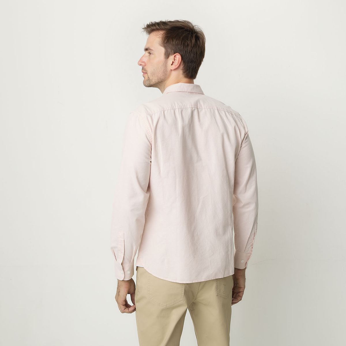 UNIVERSITY CLUB - Camisa Casual Manga Larga University Club Algodón Hombre