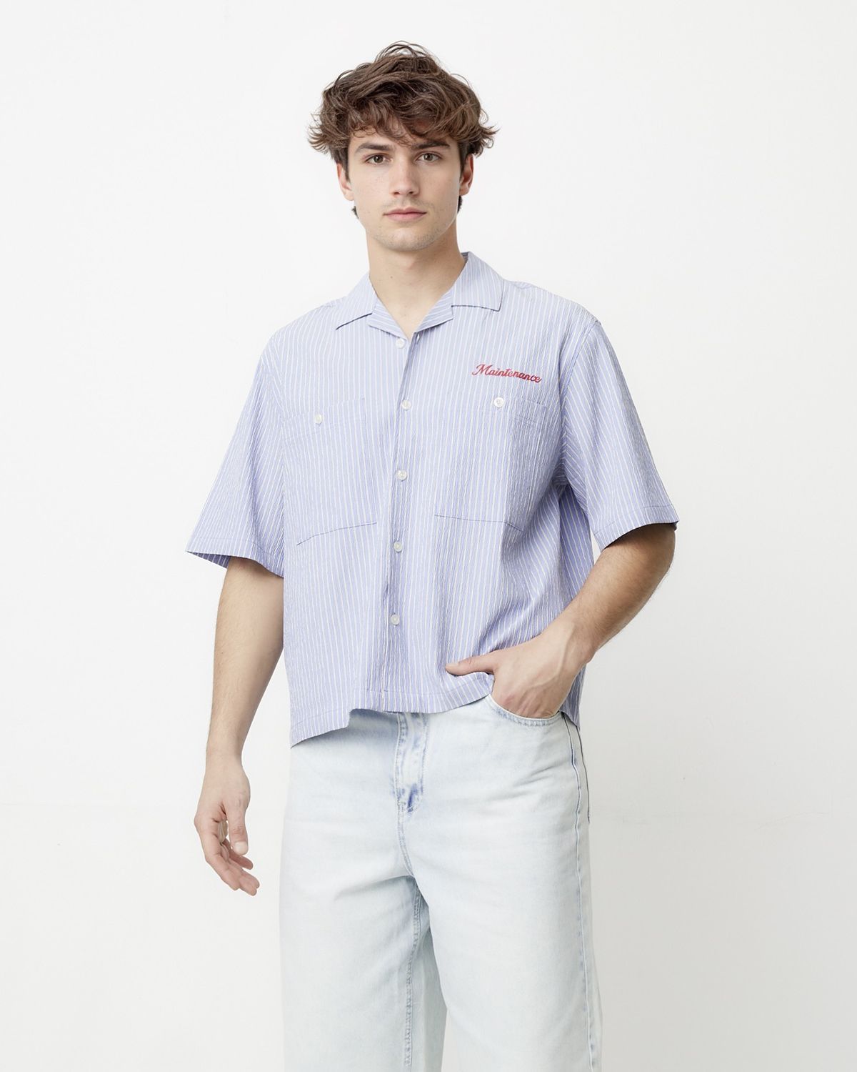 BEARCLIFF Camisa Manga Corta Casual Hombre Bearcliff