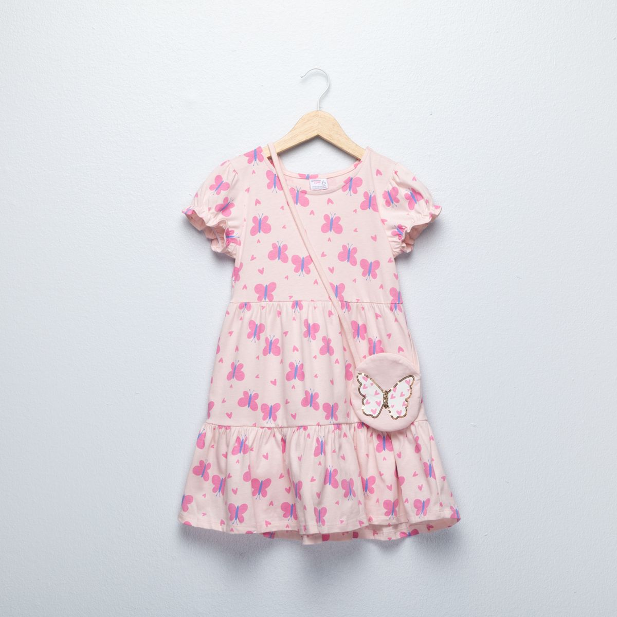 YAMP - Vestido Niña Algodón Yamp + Cartera