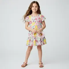 YAMP - Vestido Niña Algodón + Cartera