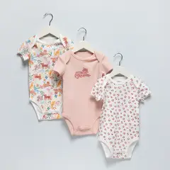 YAMP - Pack 3 Bodys Bebé Niña Algodón