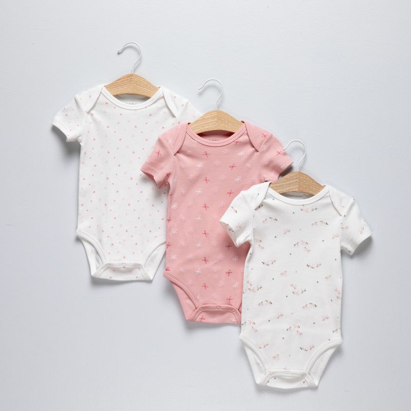 YAMP - Pack 3 Bodys Bebé Niña Algodón Yamp