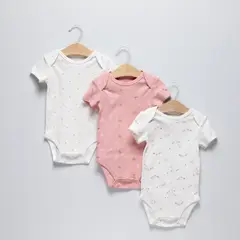 YAMP - Pack 3 Bodys Bebé Niña Algodón