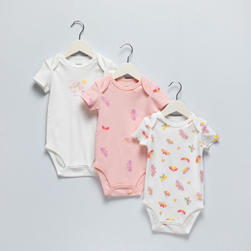 YAMP - Pack 3 Bodys Bebé Niña Algodón Yamp