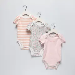 YAMP - Pack 3 Bodys Bebé Niña Algodón