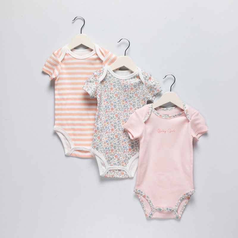 YAMP - Pack 3 Bodys Bebé Niña Algodón Yamp