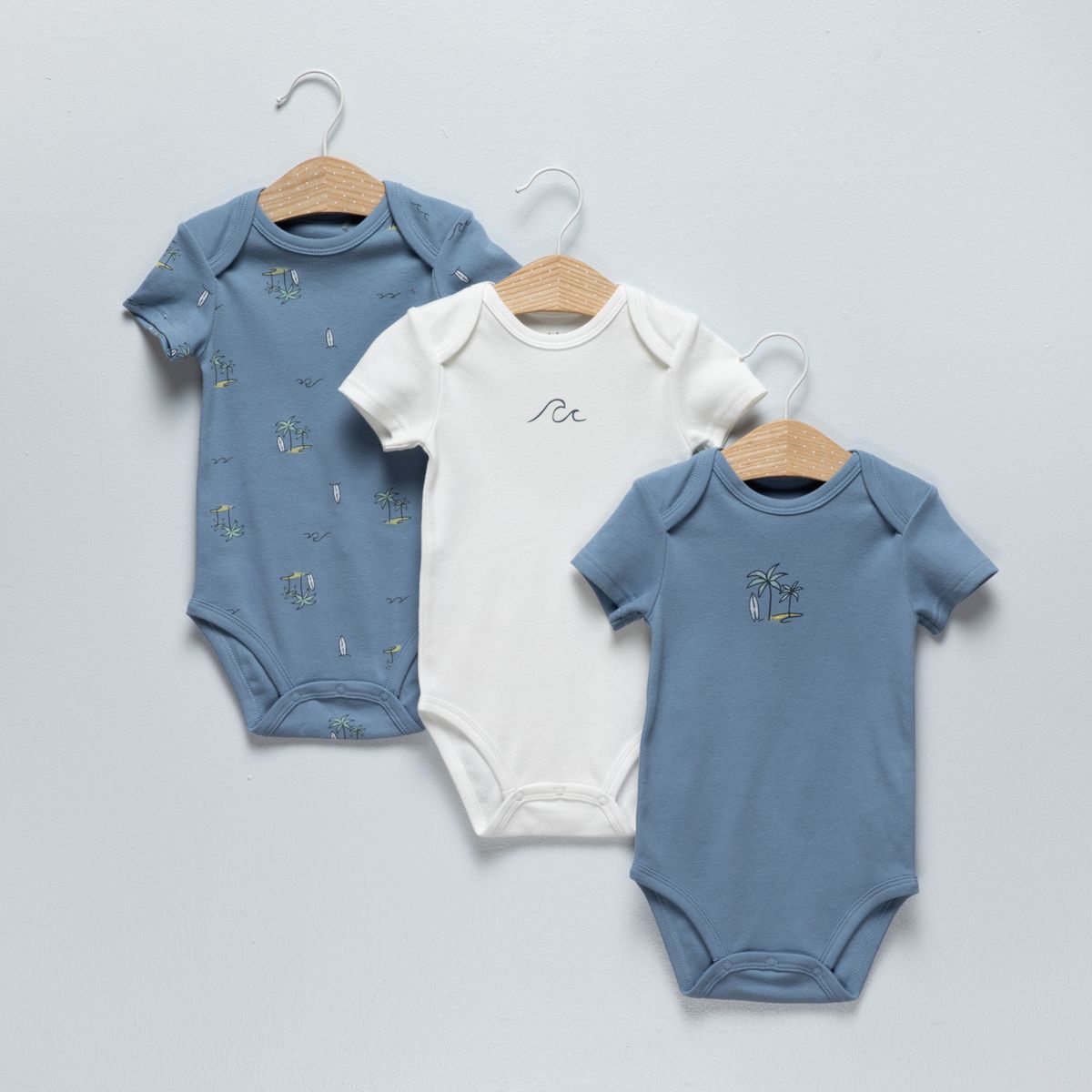 YAMP - Pack 3 Bodys Bebé Niño Algodón Yamp