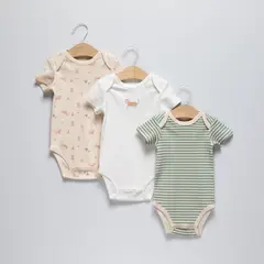 YAMP - Pack 3 Bodys Bebé Niño Algodón