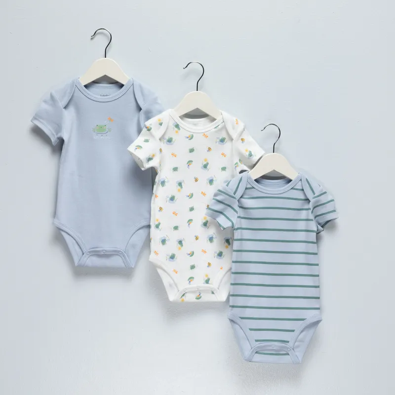 YAMP - Pack 3 Bodys Bebé Niño Algodón Yamp
