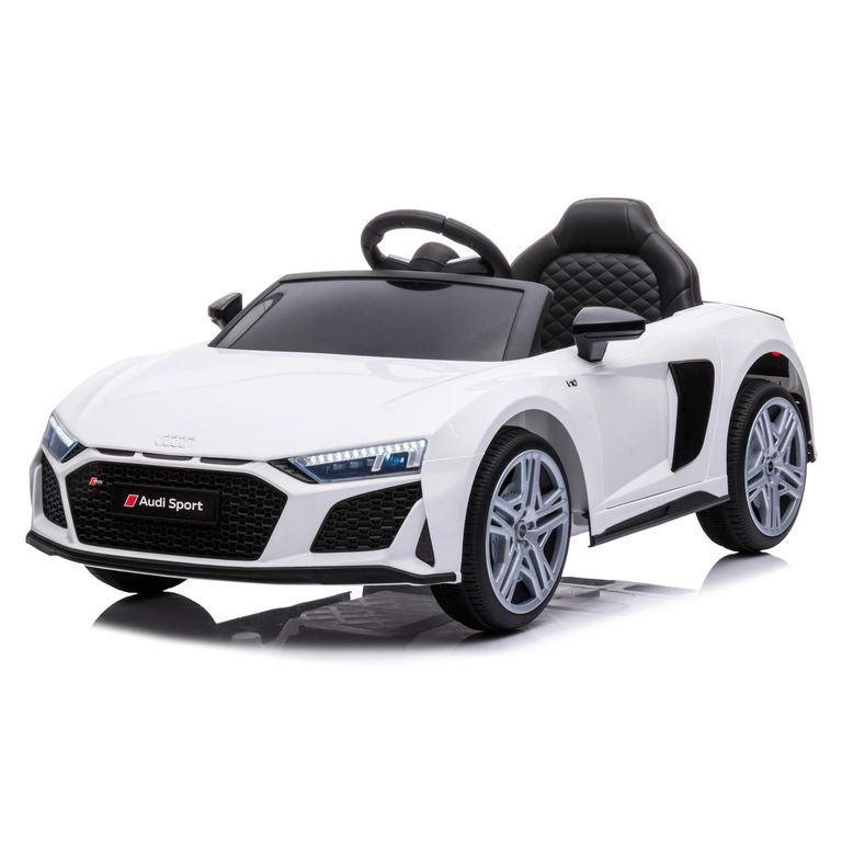 Auto Eléctrico Para Niños: R8 Spyder 6V Blanco