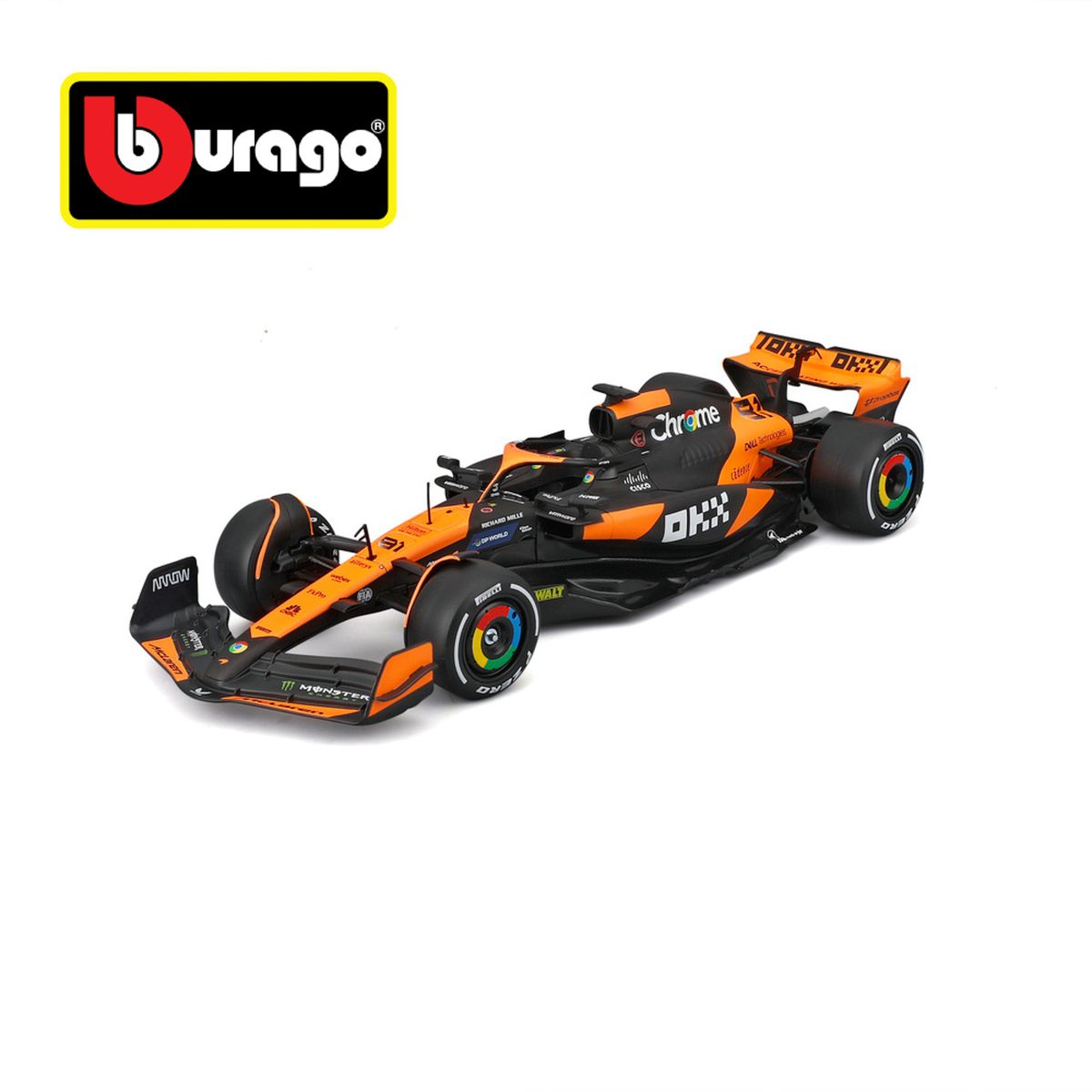 MCLAREN - Auto F1 McLaren MCL38 Oscar Piastri a Escala 1:24 23cm