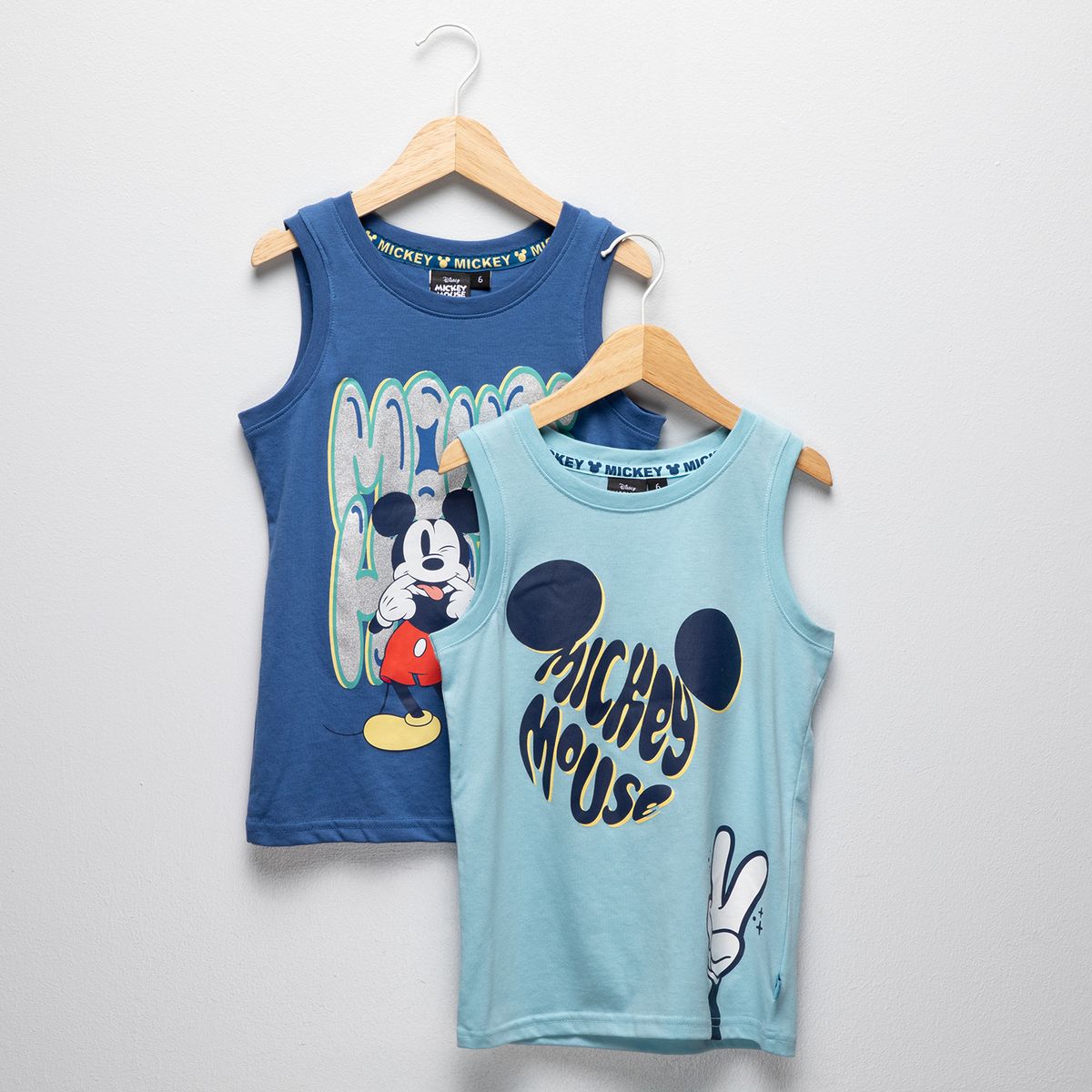 STD CHARACTERS - Pack 2 Poleras Niño Algodón Mickey Mouse