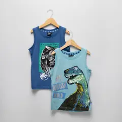 JURASSIC WORLD - Polera Niño Algodón