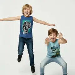 JURASSIC WORLD - Pack 2 Poleras Niño Algodón