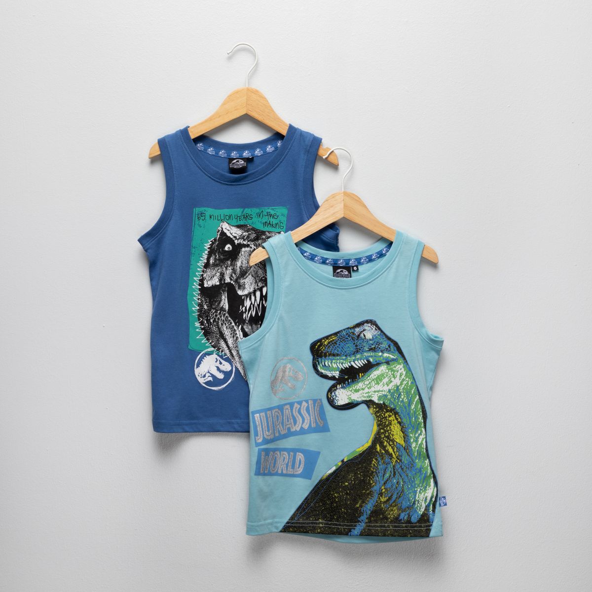 JURASSIC WORLD - Pack 2 Poleras Niño Algodón Jurassic World
