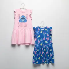 undefined - Pack 2 Vestidos Niña Algodón