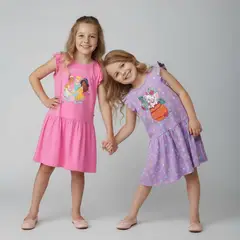 PRINCESAS - Pack 2 Vestidos Niña Algodón
