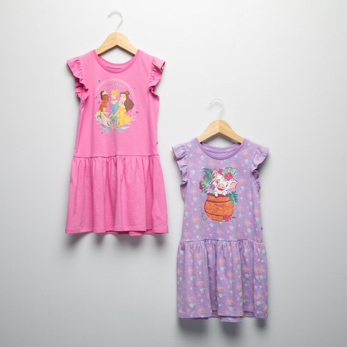 PRINCESAS - Pack 2 Vestidos Niña Algodón Princesas