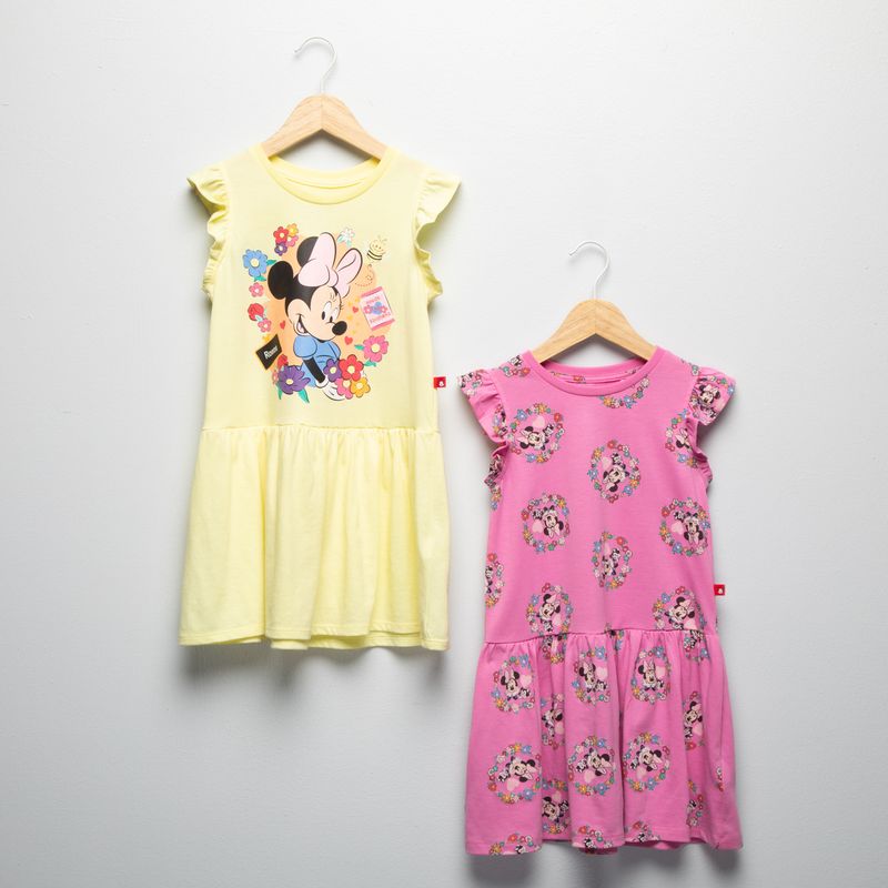 MINNIE - Pack 2 Vestidos Niña Algodón Minnie