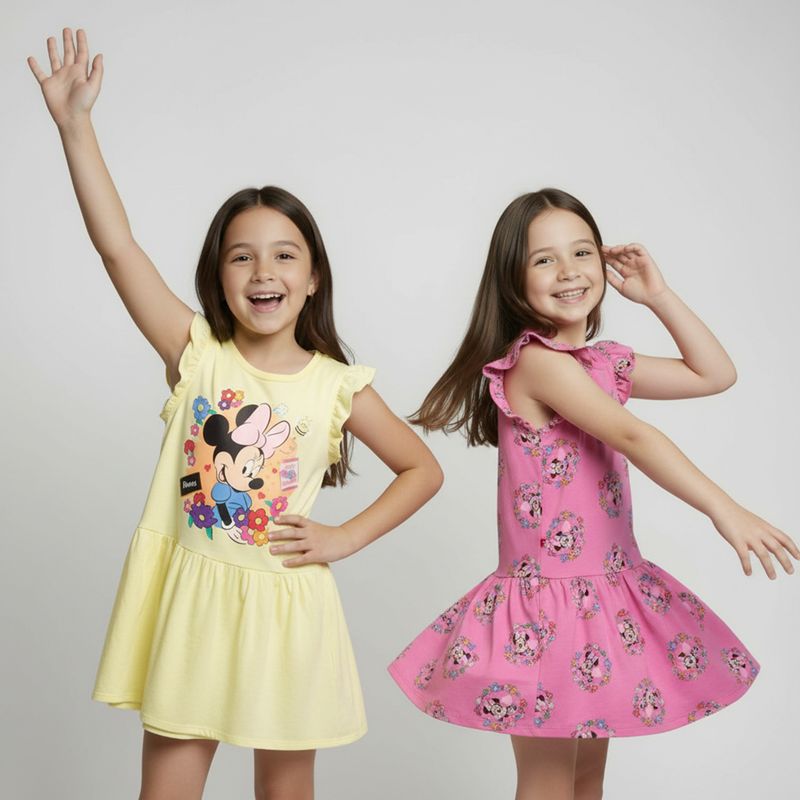 MINNIE - Pack 2 Vestidos Niña Algodón Minnie