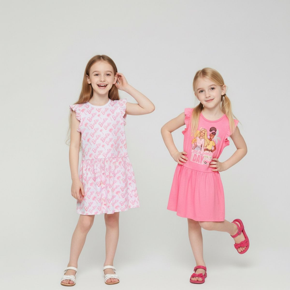 BARBIE - Pack 2 Vestidos Niña Algodón Barbie