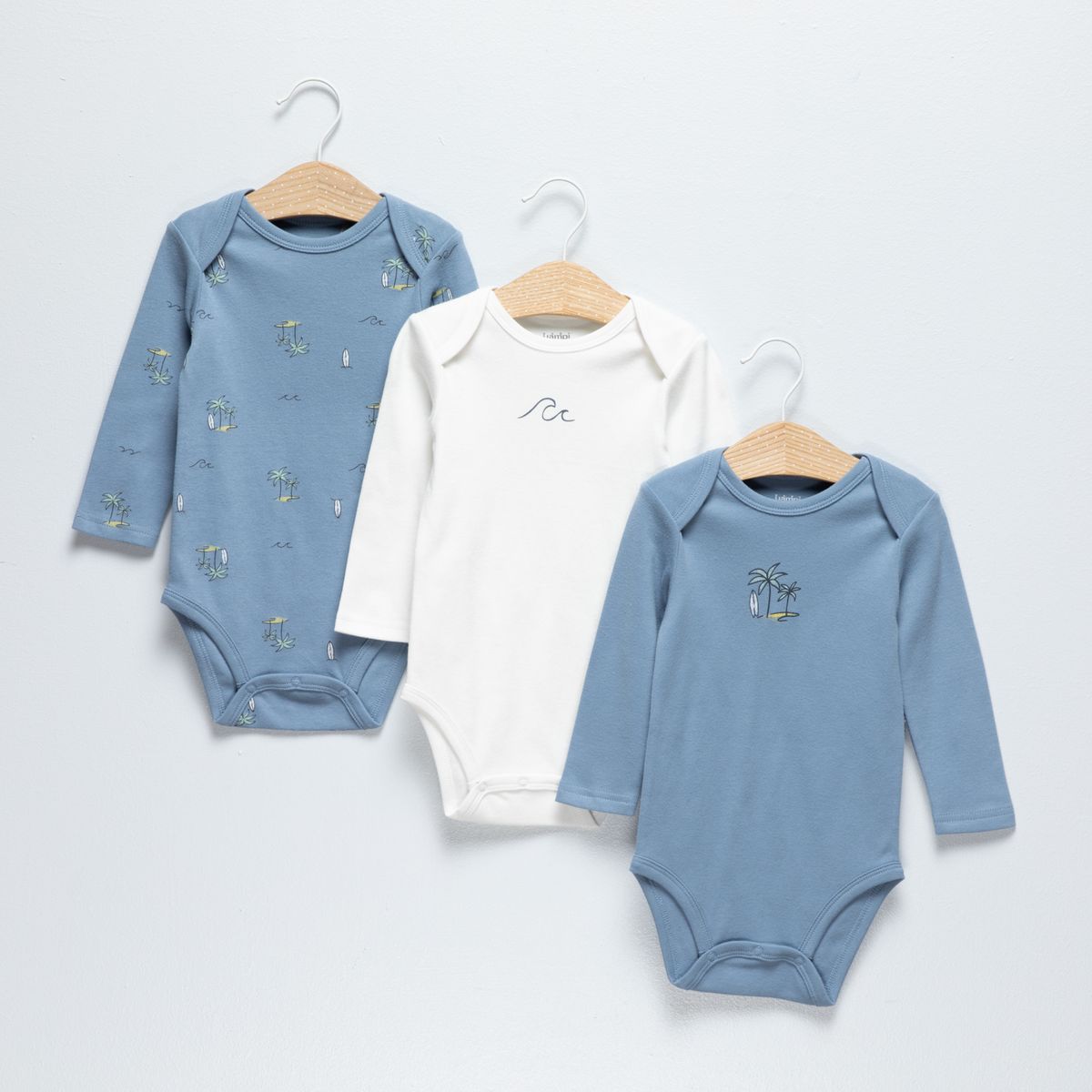 YAMP - Pack 3 Bodys Algodón Bebé Niño Yamp