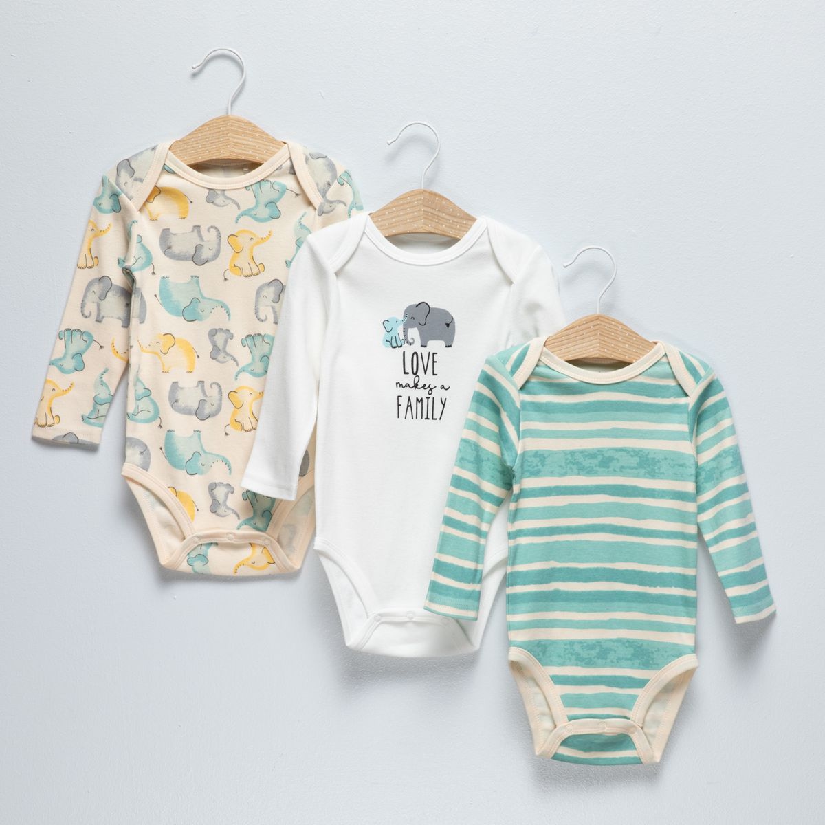 YAMP - Pack 3 Bodys Algodón Bebé Niño Yamp