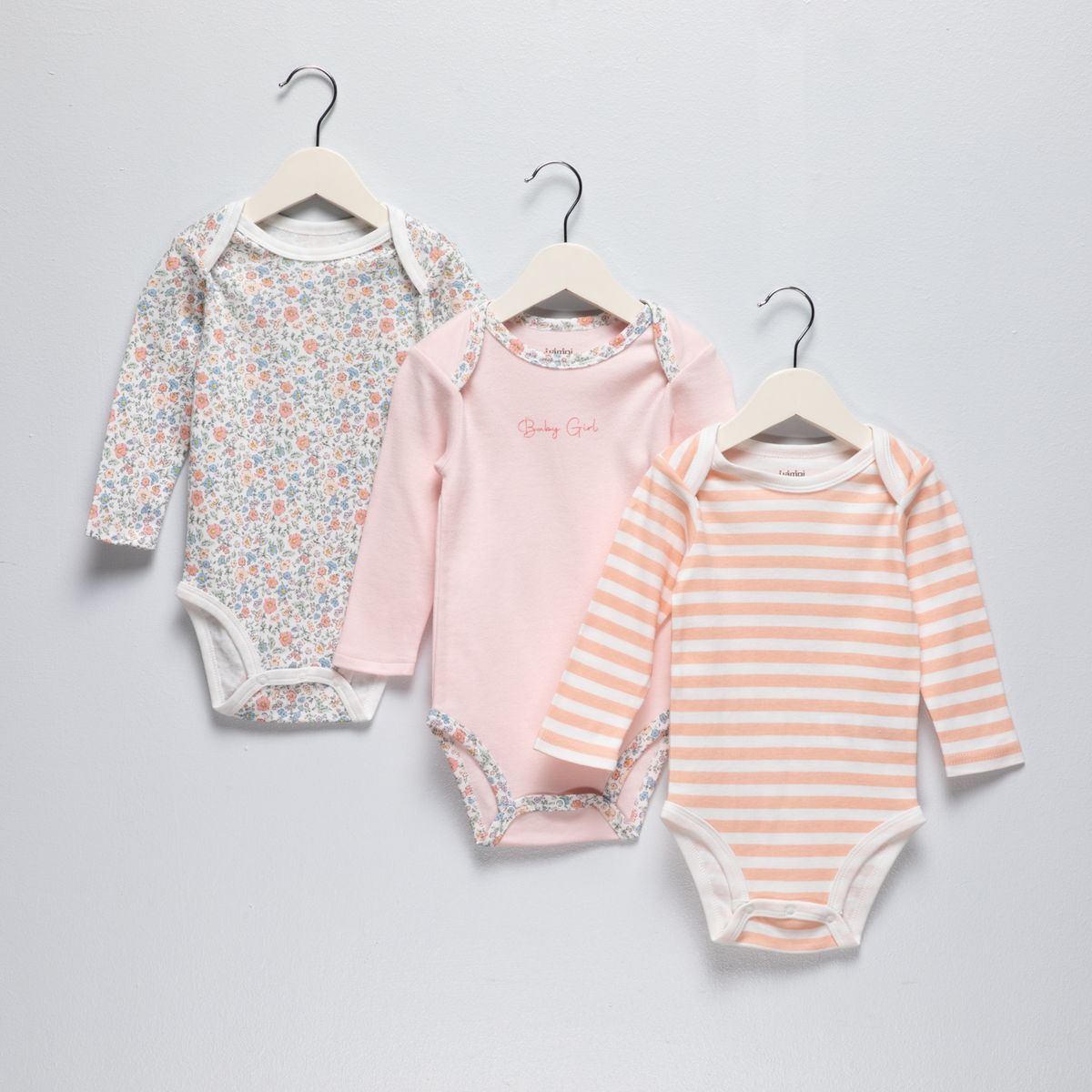 YAMP - Pack 3 Bodys Algodón Bebé Niña Yamp