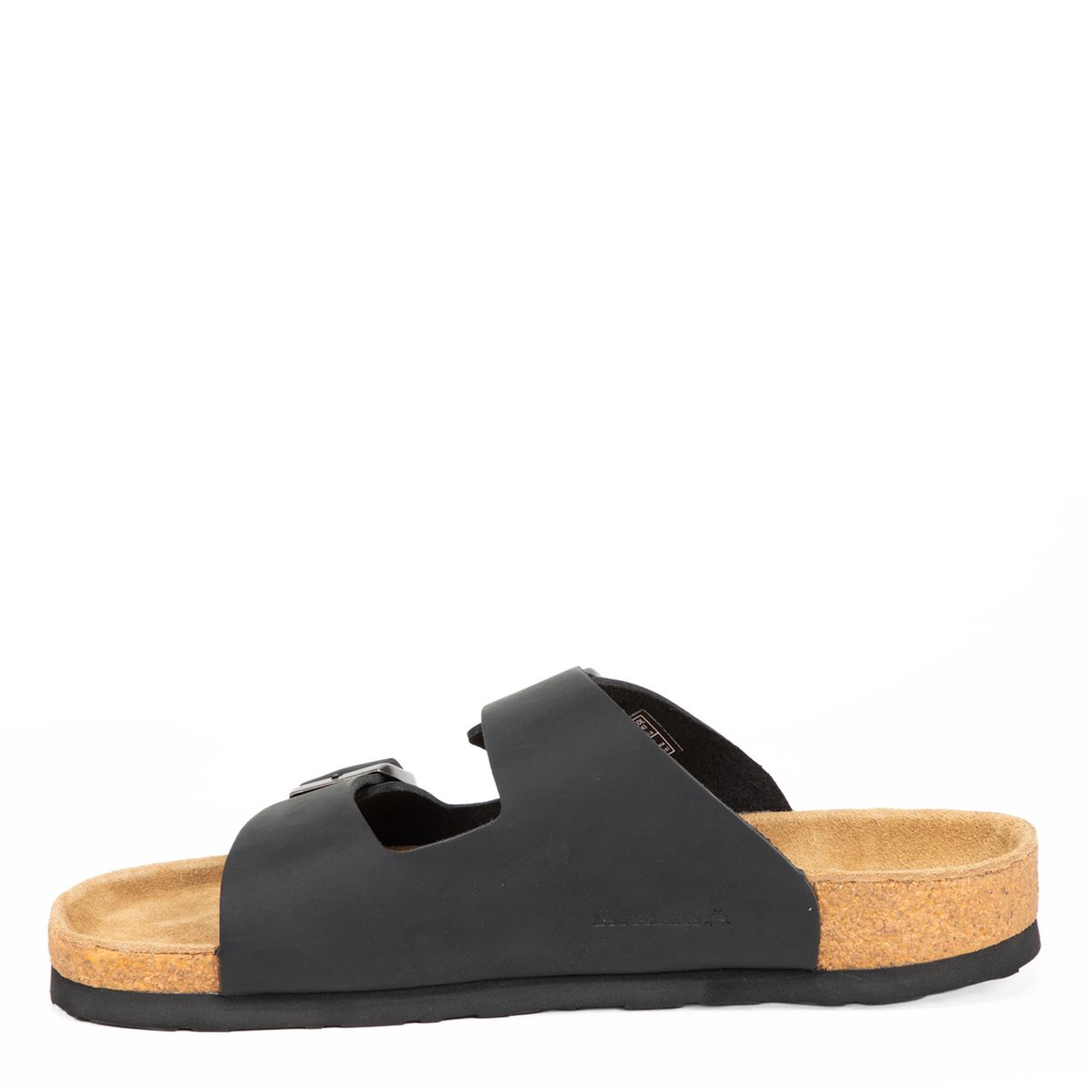 LA MARTINA - Sandalia Hombre Cuero Negro La Martina