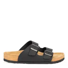 LA MARTINA - Sandalia Hombre Cuero Negro