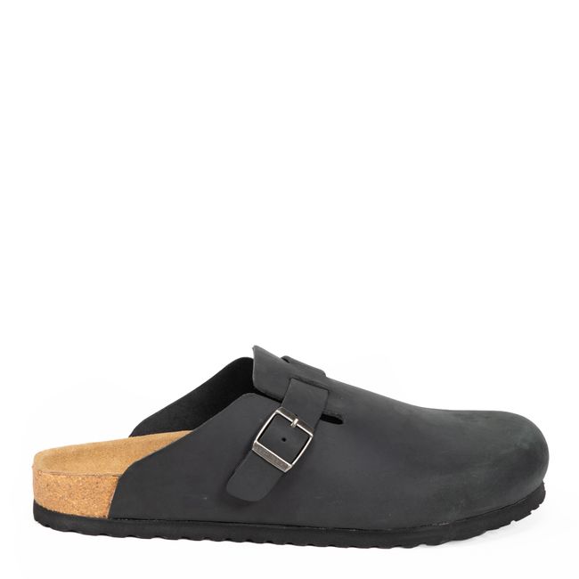 AMERICANINO - Sandalia Hombre Cuero Negro Americanino