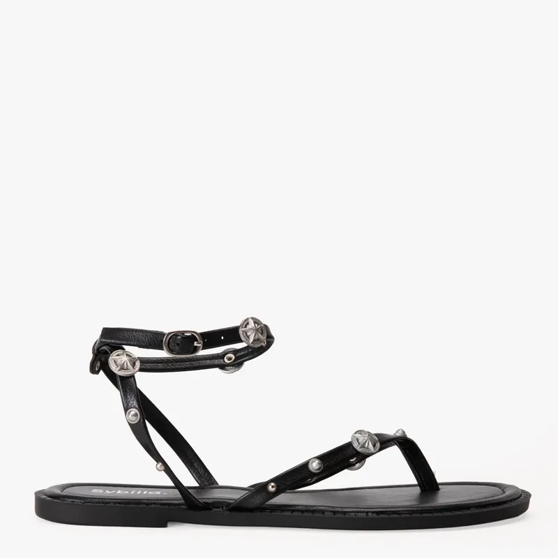 SYBILLA - Sandalia Mujer Negro Sybilla